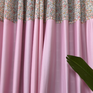 CT5057 | Patchwork Blush Pink Curtain