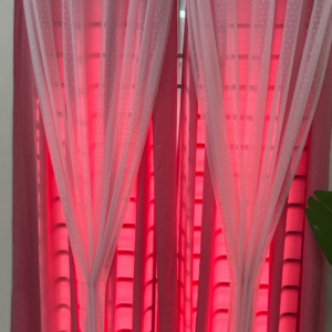 CT5064 | Net & Koraen Stitch Curtain | Pookie Pink