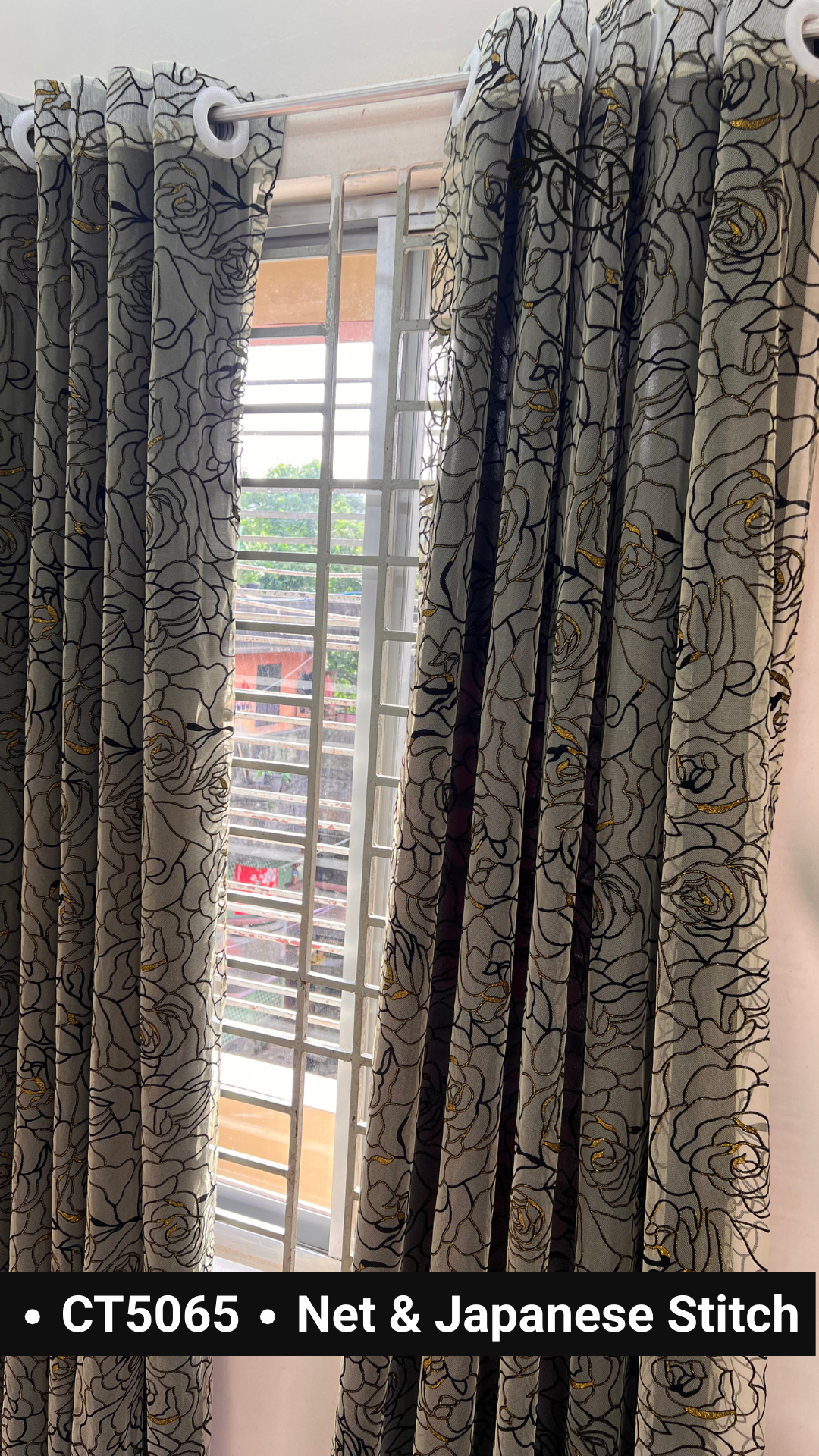 CT5065 | Japanese Stitch & Net Curtain | Iconic Diva