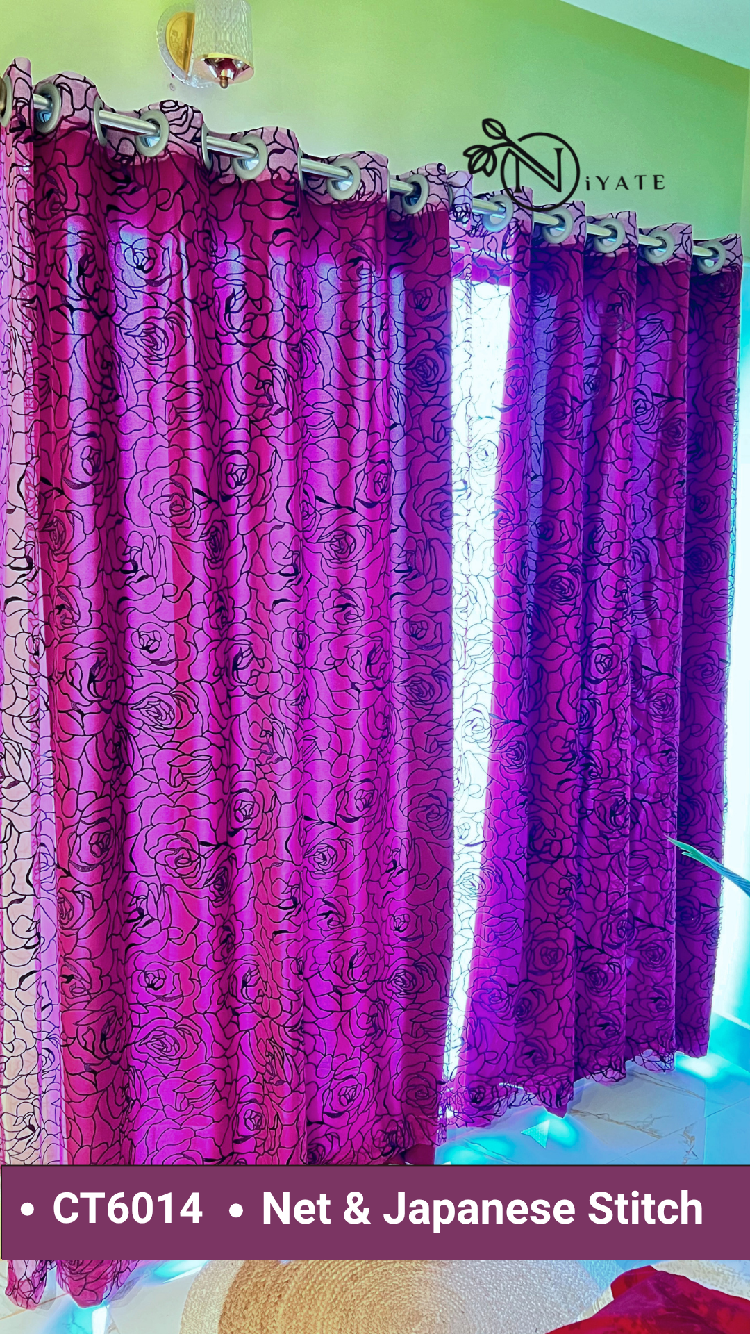 CT6014 | Japanese Stitch & Net Curtain