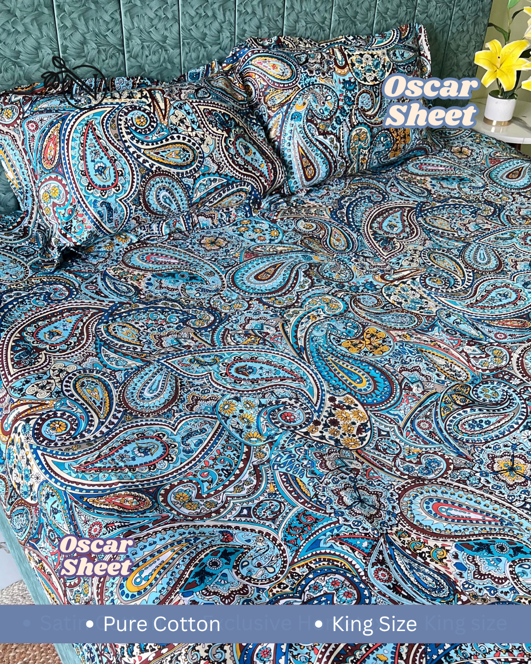 Oscar Sheet | Pure Cotton | Premium Fabric - Image 4