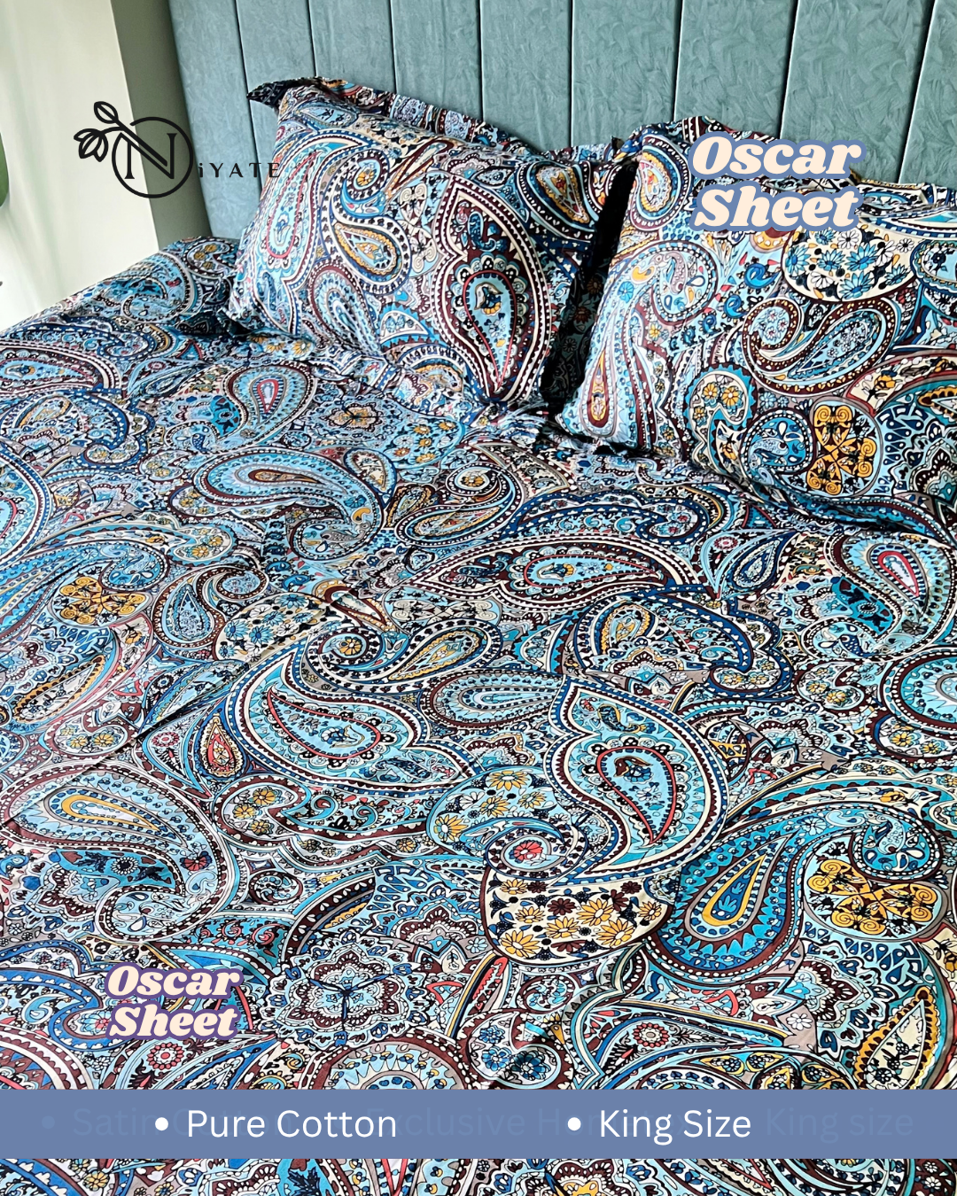 Oscar Sheet | Pure Cotton | Premium Fabric - Image 3