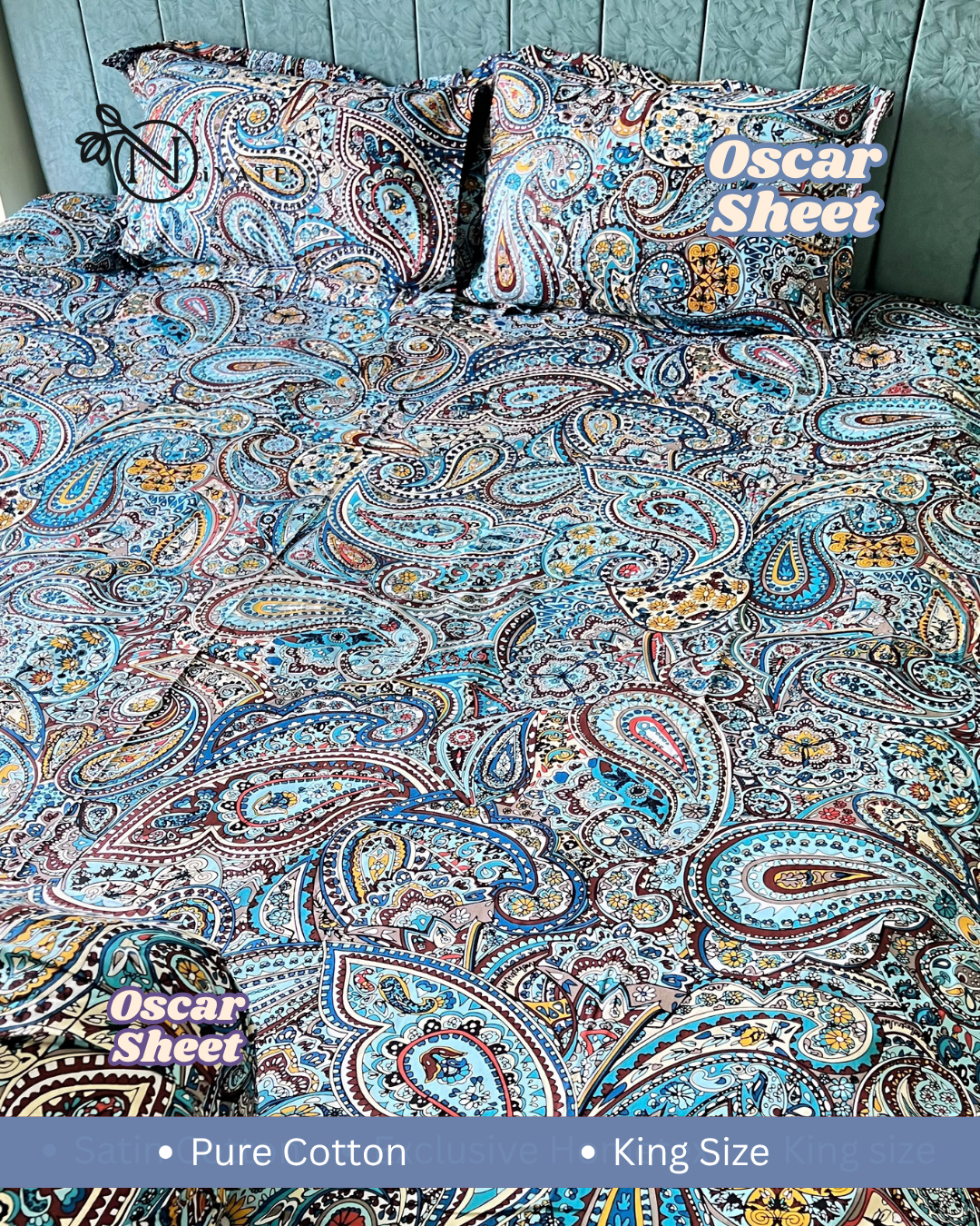 Oscar Sheet | Pure Cotton | Premium Fabric - Image 2