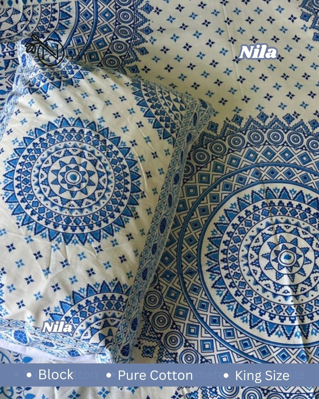 Nila | Hand Block | Pure Cotton - Image 4